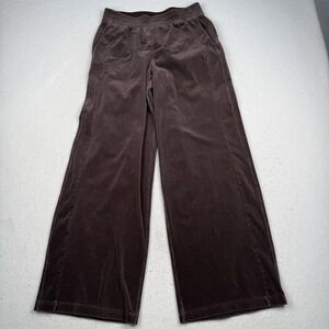Lululemon Pants Womens 6 Brown Scuba Cord Velvet Wide Leg Sweatpants Lounge